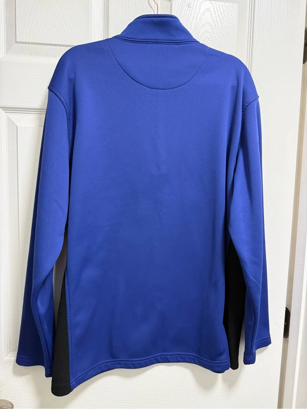 Men's  Payne Stewart Blue Quarter-Zip Pullover Sweater Performance Golf Layer XL